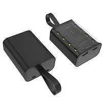 Внешний аккумулятор Courage, 5000 Mah, черный