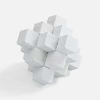 Набор из 3 головоломок Tickler Arcade, белый