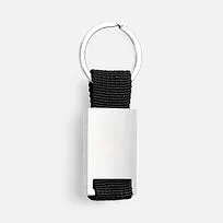 Брелок Inlet с тканевой вставкой, черный