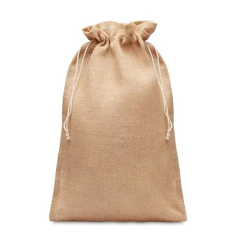 Большая подарочная сумка JUTE LARGE из джута, 30 х 47 см, натуральный