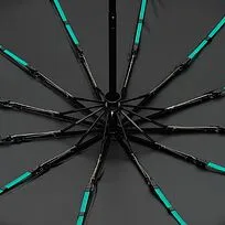 Зонт складной с УФ-защитой Ribstar, черный
