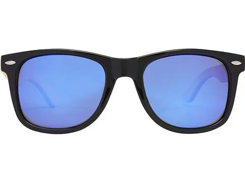 Taiyō, зеркальные поляризованные солнцезащитные очки в оправе из переработанного PET-пластика/бамбука в подарочной коробке, дерево