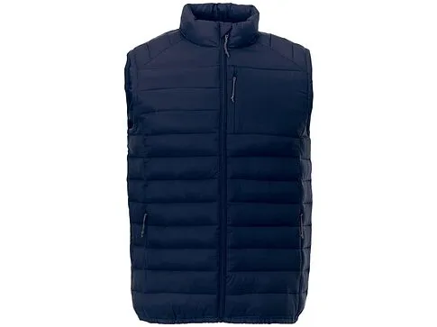 Мужской утепленный жилет Pallas  из переработанных материалов по стандарту GRS - Темно - синий