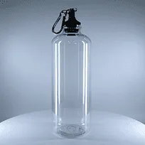 Бутылка пластиковая для воды Clipster, белый