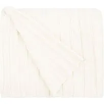 Плед Tressa, белый (молочный)