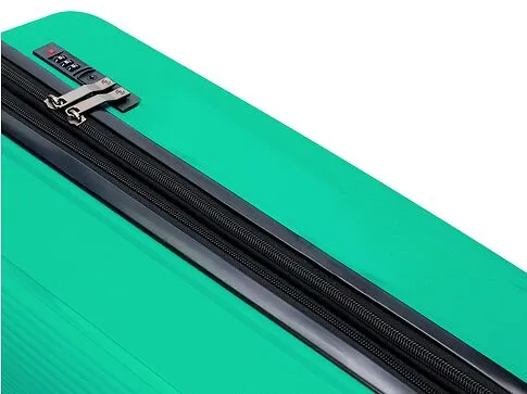 Чемодан TORBER В Отпуск, ярко-бирюзовый, полипропилен, 55 х 36 х 21,5 см, 37 л