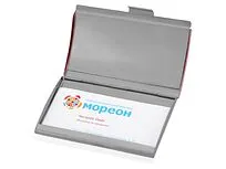 Визитница Смит, розовый/серебристый