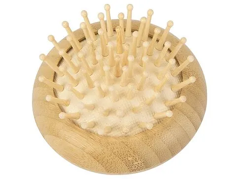 Расческа с зеркалом из бамбука Daisy, натуральный