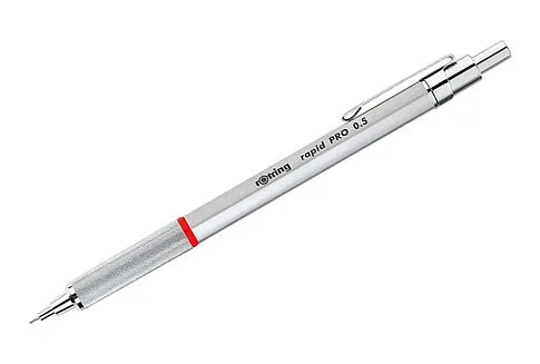 Карандаш механический Rapid Pro. Толщина линии 0,5 mm,  серебристый