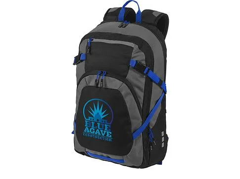 Рюкзак Milton для ноутбука 14, черный/темно-серый/ярко-синий