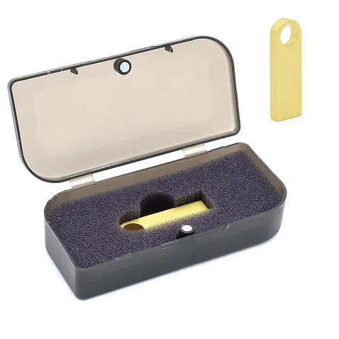 Флешка Гильдия 16 Гб в футляре, золотистая