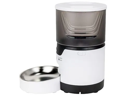 Умная Wi-Fi кормушка IoT Pet Feeder, 3000 мл, белый/черный