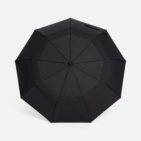 Складной зонт Dome Double с двойным куполом, черный