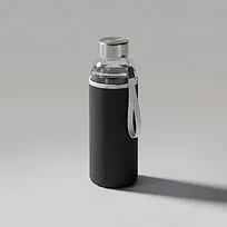 Спортивная бутылка Bodhi из стекла объемом 500 мл, черный