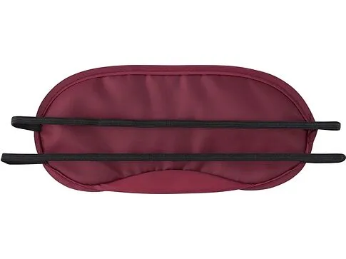 Маска для глаз Travel из нейлона (190T) с двойными резинками, бордовый