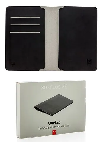 Обложка для паспорта с защитой от сканирования RFID, P820-681, черный Обложка для паспорта с защитой от сканирования RFID, P820-681, черный