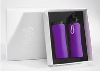 Набор из термокружки с двойными стенками и бутылки для воды, ZD12PR, фиолетовый