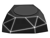 Док-станция Geo Dock с быстрой беспроводной зарядкой, черный с белой подсветкой. XOOPAR