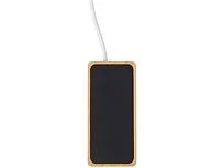 USB хаб с подсветкой лого Reedia S5, 3*USB, 1*Type C, бамбук, черный