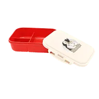 Ланчбокс (контейнер для еды) Ulf из пшеничного волокна, красный