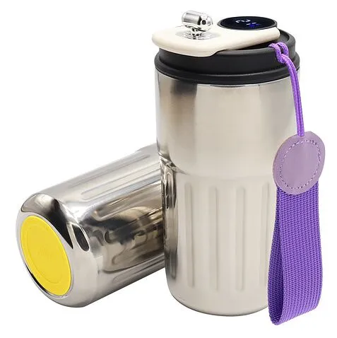 Термокружка Ashly To Go, серебристая/фиолетовая/жёлтая Термокружка Ashly To Go, серебристая/фиолетовая/жёлтая