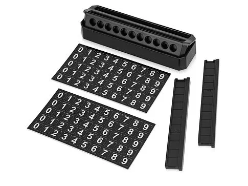 Табличка Tempark с номером телефона для временной парковки, черный