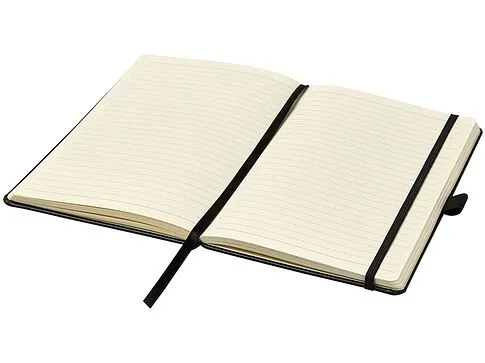 Записная книжка Nova формата A5 с переплетом, черный