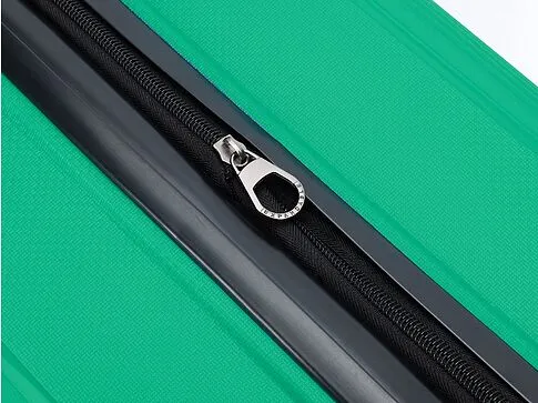 Чемодан TORBER В Отпуск, ярко-бирюзовый, полипропилен, 55 х 36 х 21,5 см, 37 л