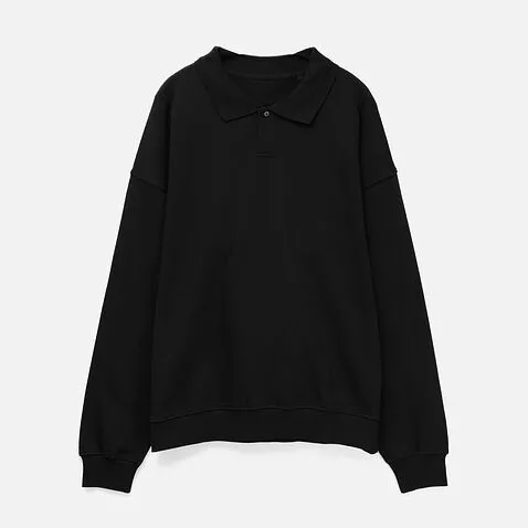 Свитшот оверсайз унисекс S6, черный