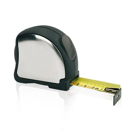 Стальная рулетка 5м, серебряный, черный Стальная рулетка 5м, серебряный, черный