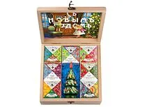 Подарочный набор Народы России с чаем и вареньем в деревянной шкатулке без лого