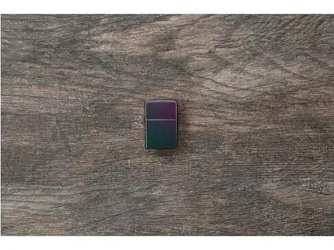 Зажигалка ZIPPO Classic с покрытием Iridescent, латунь/сталь, фиолетовая, матовая, 38x13x57 мм
