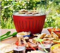 Угольный гриль Lotus Grill Classic, красный