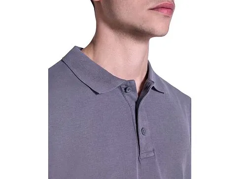 Рубашка поло Cobain унисекс, серо-голубой выстиранный