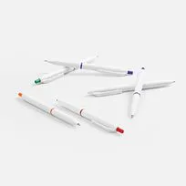 Ручка шариковая Bright Pop, белая с синим