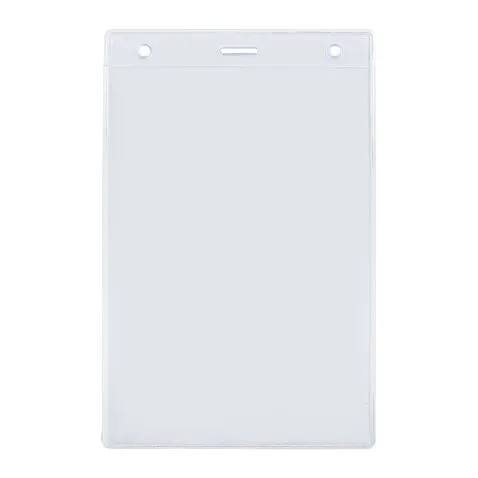 Карман для бейджа Lucid, вертикальный, из фактурного ПВХ