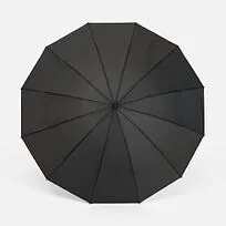 Зонт обратного сложения inLoop с ручкой-карабином, черный
