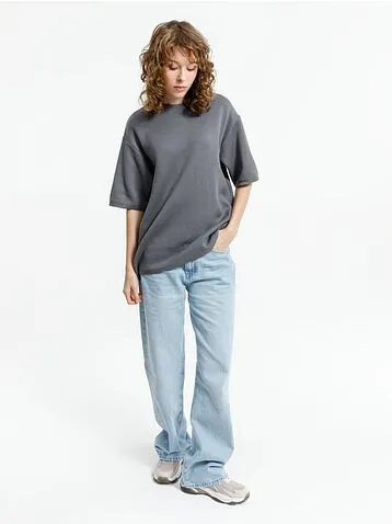 Джемпер с коротким рукавом Siluetti Volumica, серый