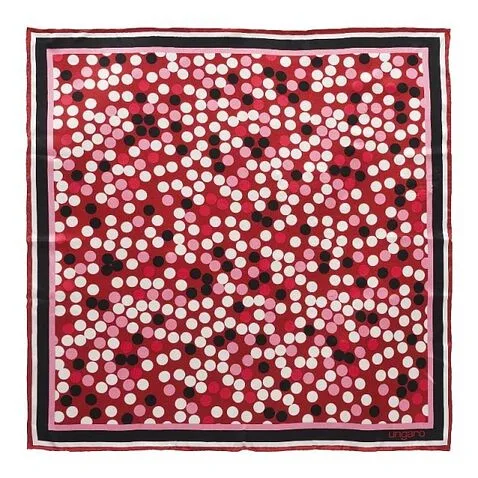 Шелковый платок Confetti от Ungaro 70х70см, красный