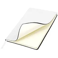 Ежедневник A5 недатированный Simflex в мягком переплёте, белый