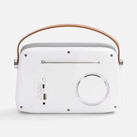 Bluetooth-колонка с радио Retronica, белая