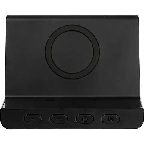 Станция беспроводной зарядки с часами Electron, ver.2, черная