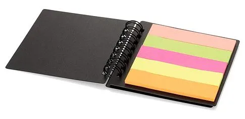 Набор стикеров на спирали, черный, разноцветный Набор стикеров на спирали, черный, разноцветный