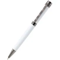 Ручка Senator в коробке Cradle белой с позолотой, белая