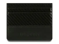 Портмоне для кредитных карт BUGATTI КОМЕТА | COMET, с защитой данных RFID, черное, натуральная воловья кожа, 10,2х0,2х8,2 см