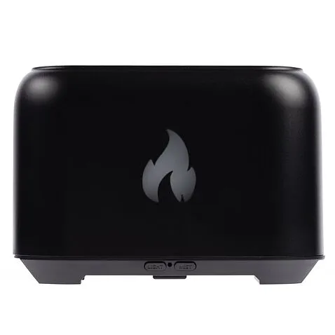 Увлажнитель-ароматизатор Fire Flick с имитацией пламени, черный