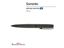 Ручка металлическая шариковая Sorento, 1,0мм, синие чернила, черный