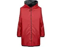 Дождевик Bi-color унисекс, красный/черный