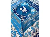 Платок Птица дивная, синий