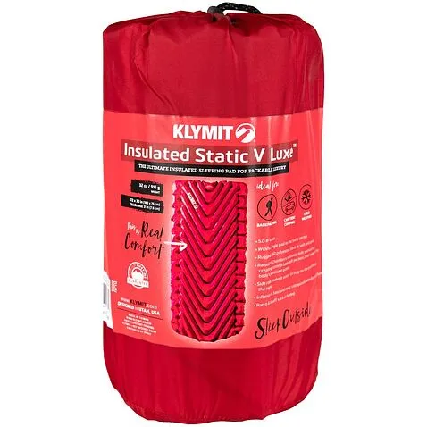 Надувной коврик Insulated Static V Luxe, красный
